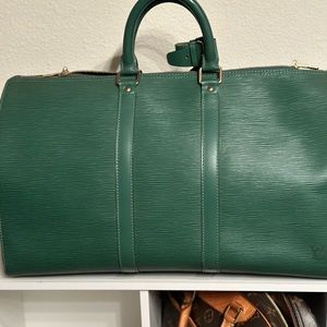 Authentic vintage, large Louis Vuitton Elma material carry-on bag